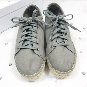 Grey espadrille sneakers, Steve Madden